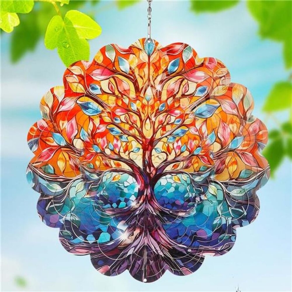 Wind Spinner-3D Stainless Steel Hanging Wind Catchers Kinetic,Hanging Ornament